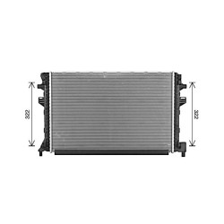 AVA Engine Radiator AVA QUALITY COOLING VNA2383 OE Ref 5Q0121251EJ AVA QUALITY COOLING