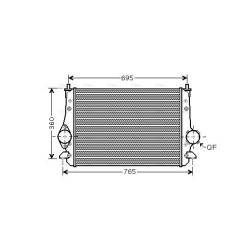 AVA Intercooler AVA QUALITY COOLING VNA4251 OE Ref 3M21 9L440 AA