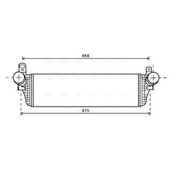 Intercooler AVA QUALITY COOLING VNA4313 OE Ref 7E0145804C