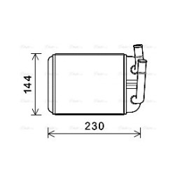 Heater Matrix AVA QUALITY COOLING VNA6381 OE Ref 95557207001