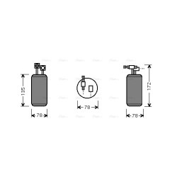 AVA AC Dryer AVA QUALITY COOLING VND052 OE Ref 701820191A