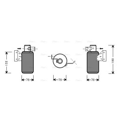 AVA AC Dryer AVA QUALITY COOLING VND166 OE Ref 3A0.820.191