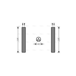 AC Dryer AVA QUALITY COOLING VND304 OE Ref 906 835 00 47