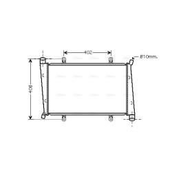 AVA Radiator AVA QUALITY COOLING VO2130 OE Ref M613907