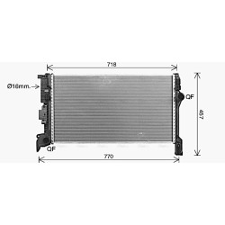 AVA Radiator AVA QUALITY COOLING VO2304 OE Ref 32224828