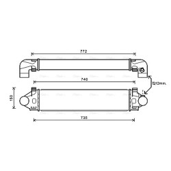 Intercooler AVA QUALITY COOLING VO4190 OE Ref 31273910