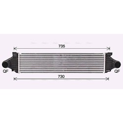 Intercooler AVA QUALITY COOLING VO4297 OE Ref 31367277