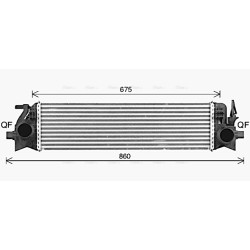 Intercooler AVA QUALITY COOLING VO4305 OE Ref 31338306
