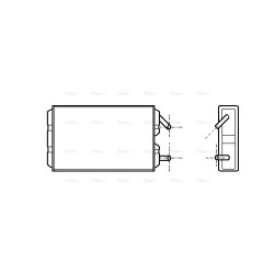 Heater Matrix AVA QUALITY COOLING VO6041 OE Ref 13 08 375
