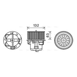 AVA Heater Blower Motor AVA QUALITY COOLING VO8178 OE Ref 31267505