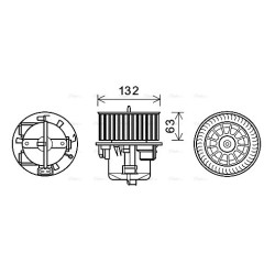 AVA Heater Blower Motor AVA QUALITY COOLING VO8179 OE Ref 31267506