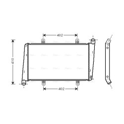 AVA Radiator AVA QUALITY COOLING VOA2015 OE Ref 860 2117
