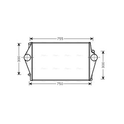 Intercooler AVA QUALITY COOLING VOA4136 OE Ref 9161207