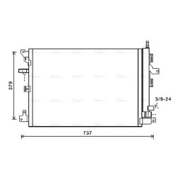 AVA AC Condenser AVA QUALITY COOLING VOA5152D OE Ref 30781280