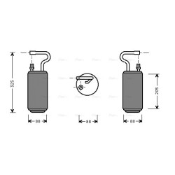 AC Dryer AVA QUALITY COOLING VOD097 OE Ref 3445554