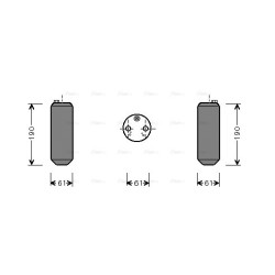 AC Dryer AVA QUALITY COOLING VOD108 OE Ref 30665072