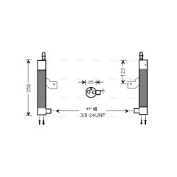 AC Dryer AVA QUALITY COOLING VOD146 OE Ref 30780200