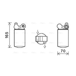 AC Dryer AVA QUALITY COOLING VOD185 OE Ref 31274799