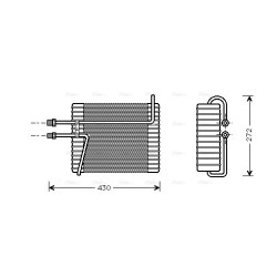 AC Evaporator AVA QUALITY COOLING VOV026 OE Ref 3506736