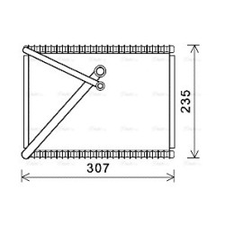 AC Evaporator AVA QUALITY COOLING VOV156 OE Ref 30676302