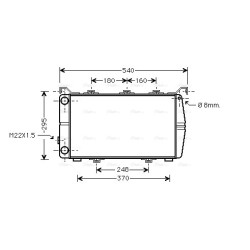 AVA Radiator AVA QUALITY COOLING WG2001 OE Ref 443 511 146 102