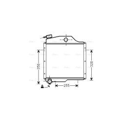 AVA Radiator ZETOR ASTRA 72011311 AVA QUALITY COOLING ZR2002 OE Ref 72011311