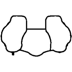 Intake Manifold Gasket BGA MG8537 OE Ref 30875653