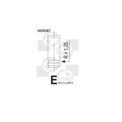 Intake Valve BGA V029287 OE Ref 90323519