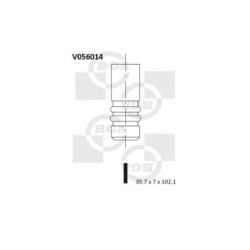 Intake Valve BGA V056014 OE Ref 60560643