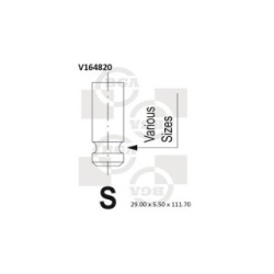 Intake Valve BGA V164820 OE Ref MD339752