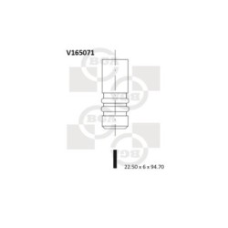 Exhaust Outlet valve BGA V165071 OE Ref 55206233