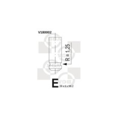 Exhaust Outlet valve BGA V180002 OE Ref 97MF6505AA