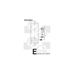 Intake Valve BGA V511013 OE Ref 13201-00QAM