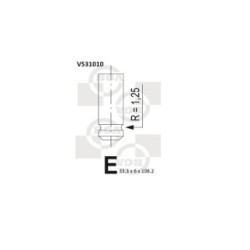 Intake Valve BGA V531010 OE Ref 9623950380