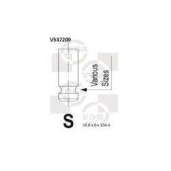 Intake Valve BGA V537209 OE Ref 96254648