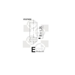 Exhaust Outlet valve BGA V537450 OE Ref 93510773