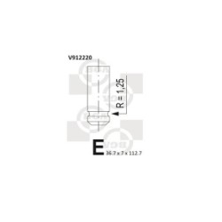 Intake Valve BGA V912220 OE Ref 0948.91