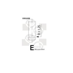 Exhaust Outlet valve BGA V991698 OE Ref MD162800