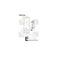 Intake Valve BGA V991723 OE Ref 7701471378