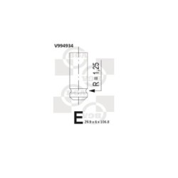 Exhaust Outlet valve BGA V994934 OE Ref 13202-00QAH