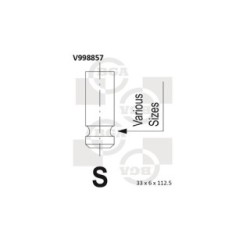 Intake Valve BGA V998857 OE Ref MD301193