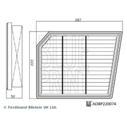 Air Filter BLUE PRINT ADBP220074 OE Ref 13 71 8 480 400 BLUE PRINT