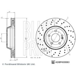 Brake Disc BLUE PRINT ADBP430083 OE Ref 222 420 00 72 BLUE PRINT