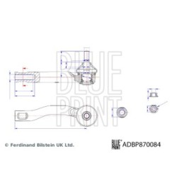 Tie Rod End BLUE PRINT ADBP870084 OE Ref 45046-09470