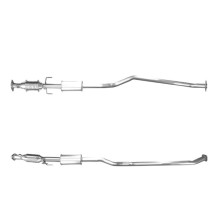 Homologated Petrol Catalytic Converter - Max Euro Level 6 OE PE692055XA BM92344H