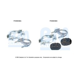 Exhaust Pipe Fitting Kit BM CATALYSTS FK50038 BM CATALYSTS