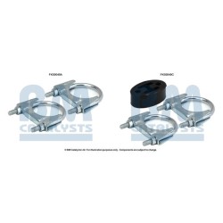 Exhaust Pipe Fitting Kit BM CATALYSTS FK50049 BM CATALYSTS