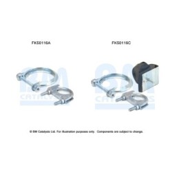Exhaust Pipe Fitting Kit BM CATALYSTS FK50116 BM CATALYSTS