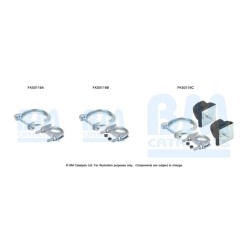 Exhaust Pipe Fitting Kit BM CATALYSTS FK50119 BM CATALYSTS