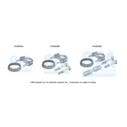 Exhaust Pipe Fitting Kit BM CATALYSTS FK50206 BM CATALYSTS